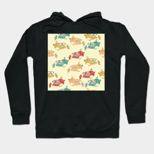 Bird Pattern Hoodie